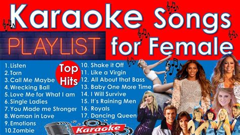 List of karaoke songs.